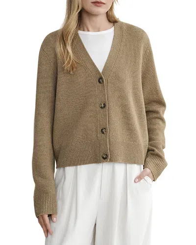 Jenni Kayne Collette Cashmere V Neck Cardigan Sweater In Doe