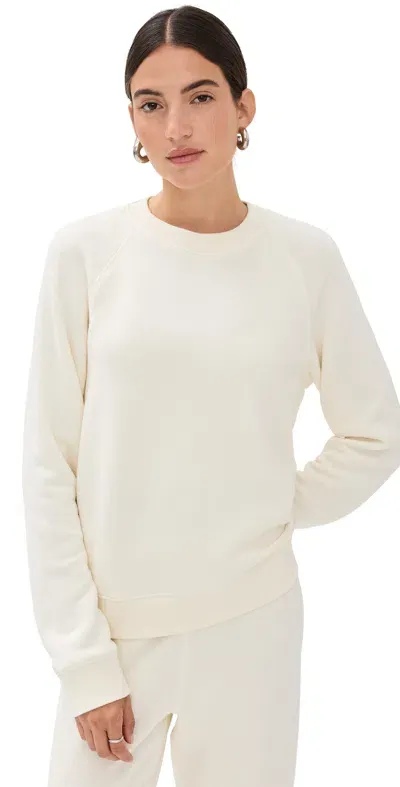 Jenni Kayne Cotton Fisherman Sweater In Ivory