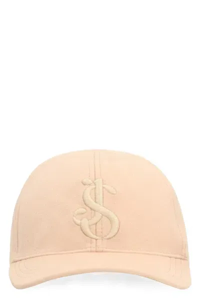 Jil Sander Logo Baseball Cap In Sand