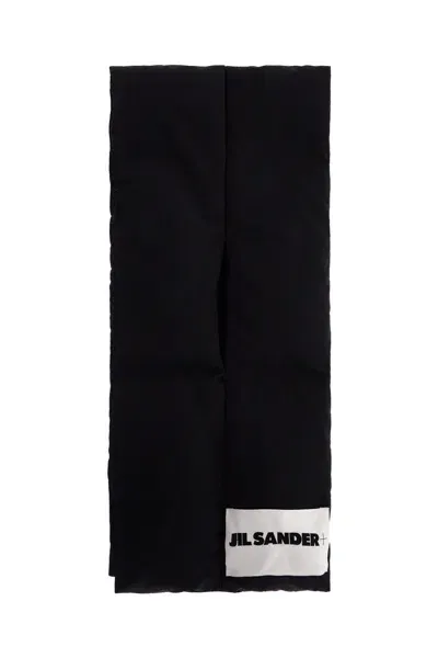 Jil Sander Padded Scarf In Black