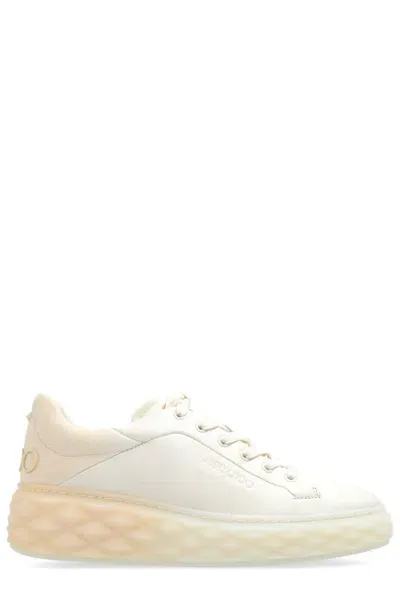 Jimmy Choo Gradient Low-top Sneakers In X Latte Bamboo Mix