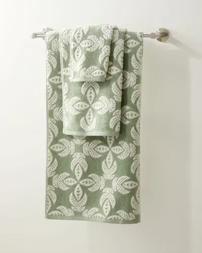 John Robshaw Dasati Bath Towel In Sage