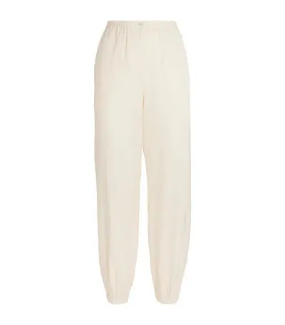 Joseph Silk-cotton Taio Trousers In Ivory