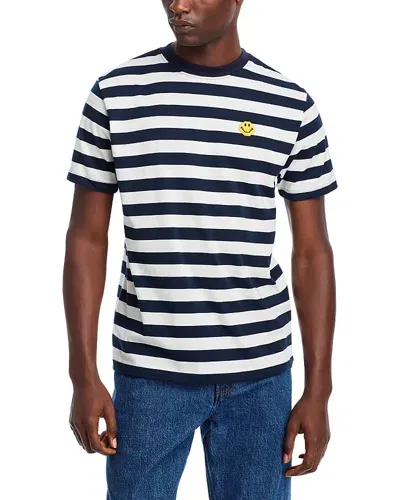 Joshua Sanders Striped Pixel Tee - Exclusive In Blau