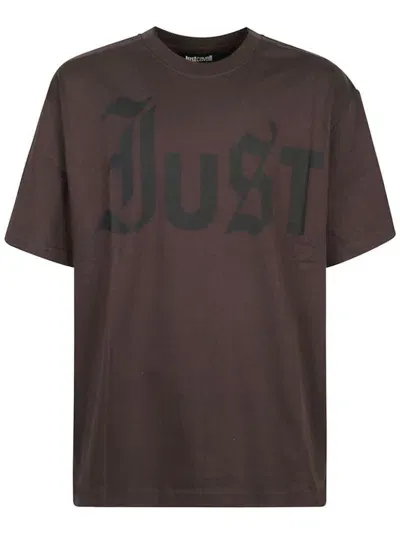 Just Cavalli T-shirts And Polos In Brown