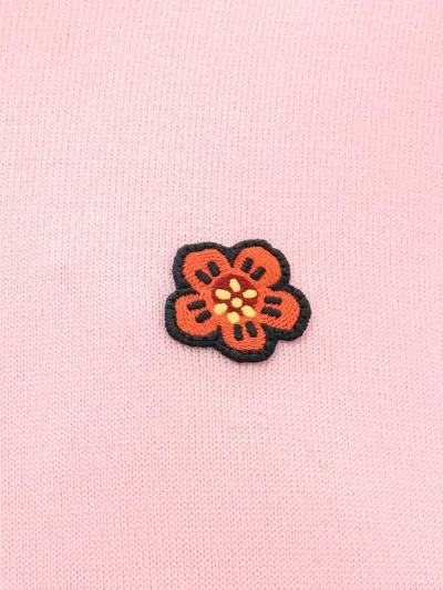 Kenzo Faded Pink Wool Boke Flower Sweater