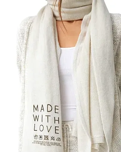 Kerri Rosenthal Cashmere Wrap Scarf In Ivory