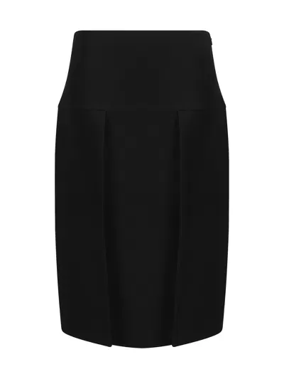 Khaite Kidd Midi Skirt In Black