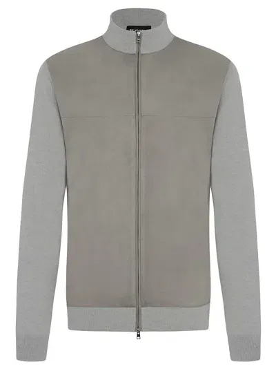 Kiton Blouson Cashmere In Light Grey