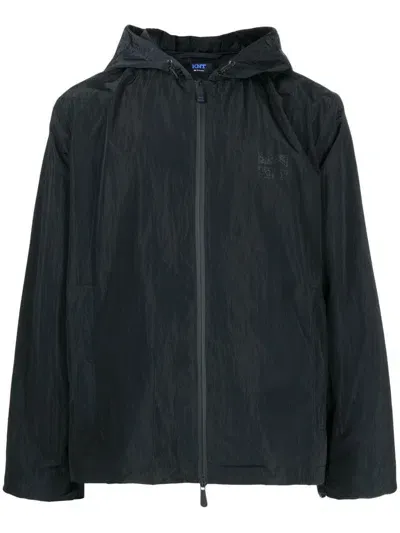 Kiton Zip-up Hooded Jacket In Blau