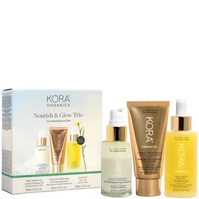 Kora Organics Nourish And Glow Trio (worth £102) In White