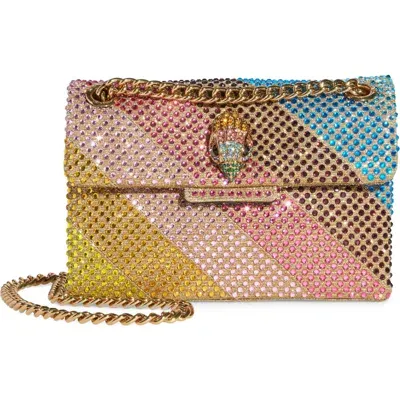 Kurt Geiger London Mini Kensington Rhinestone Shoulder Bag In Metallic Multi