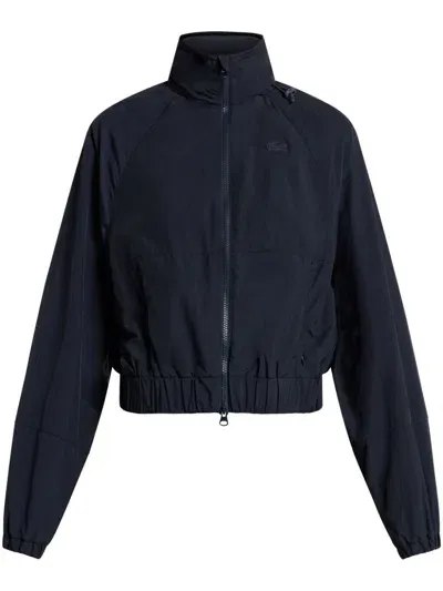 Lacoste Short Zipped Jacket In Blue