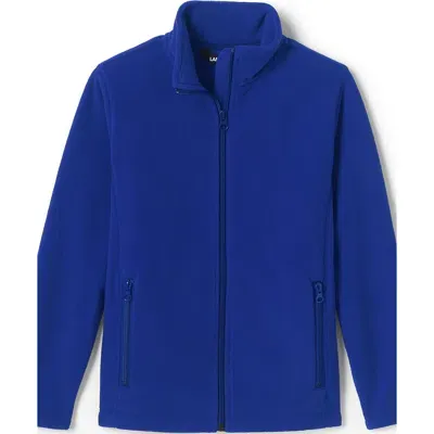 Lands' End Kids Mid-weight Fleece Jacket In Cobalt