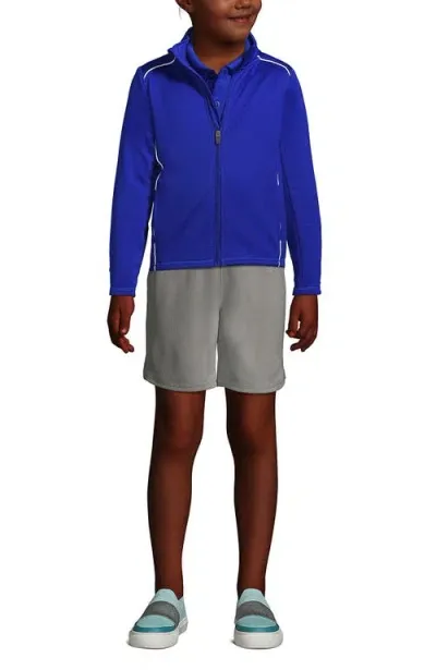 Lands' End School Uniform Kids Active Track Jacket In Cobalt