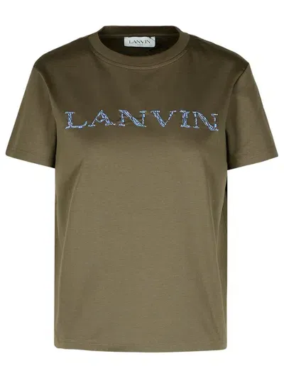 Lanvin Brown Cotton T-shirt