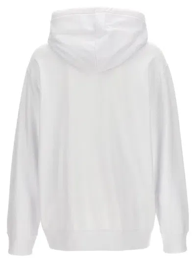 Lanvin Logo Embroidery Hoodie In White