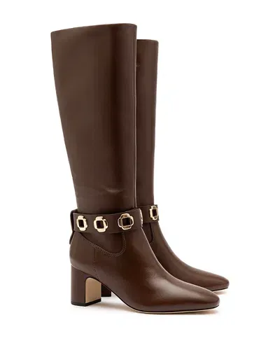 Larroude Women's Milan Boots In Cognac