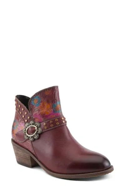 L'artiste By Spring Step Daintylady Bootie In Bordeaux Multi