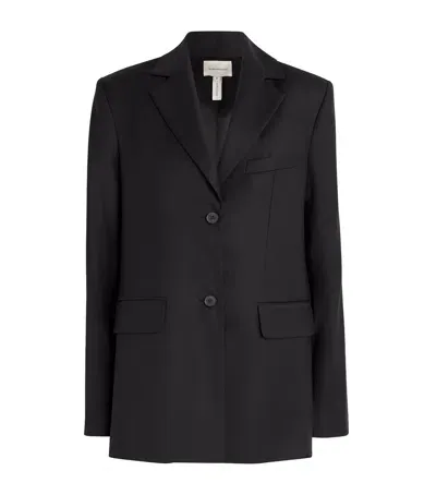 Laura Pitharas Wool Single-breasted Blazer In Black