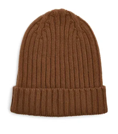 Le Bonnet Wool Ribbed Beanie In Brown