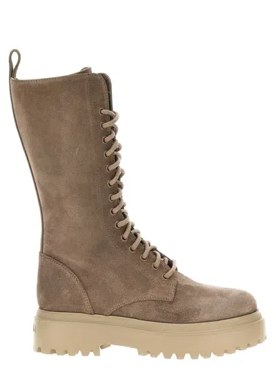 Le Silla Woman Boot Light Brown Size 8 Leather In Beige