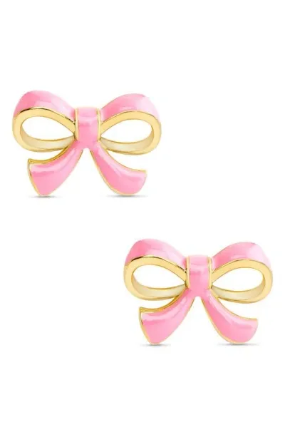 Lily Nily Kids' Bow Stud Earrings In Gold