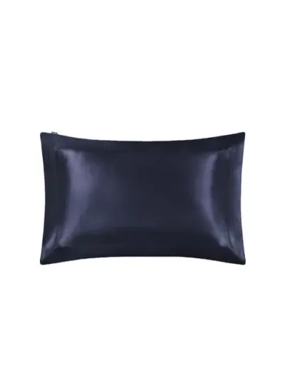 Lilysilk Pure Mulberry Silk Oxford Envelope Luxury Pillowcase In Navy Blue