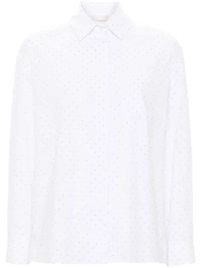 Liu •jo Studded Shirt In Weiss 1