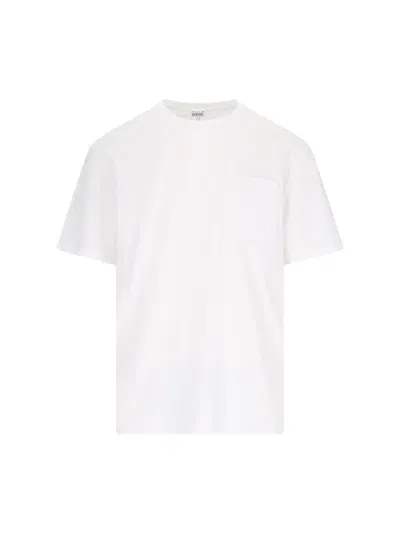 Loewe Logo-appliquéd Cotton-jersey T-shirt In White