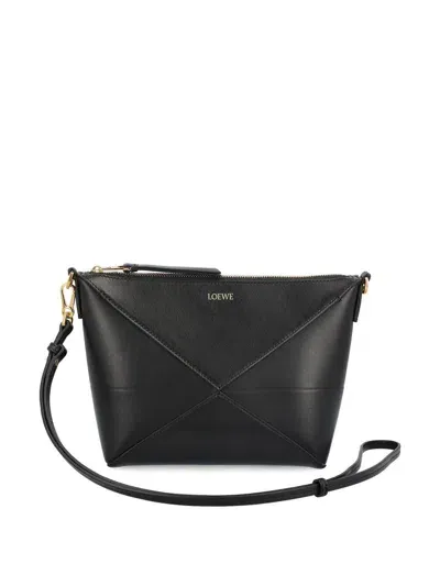 Loewe Puzzle Fold Pouch In Black