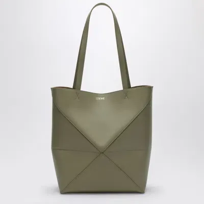 Loewe Puzzle Fold Tote Green Eucalyptus Bag