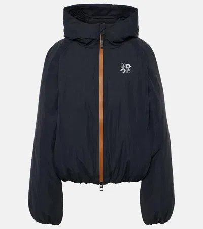 Loewe X On Puffer Jacket In Black