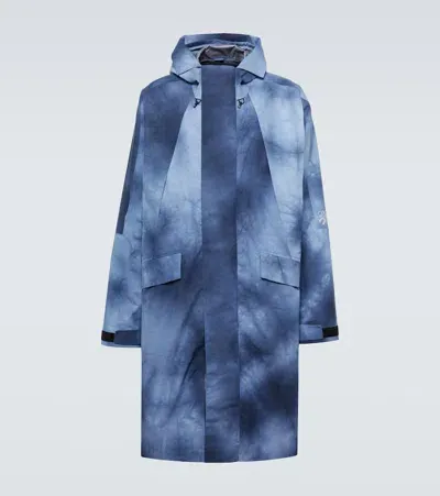 Loewe X On Tie-dye Technical Parka In Blue