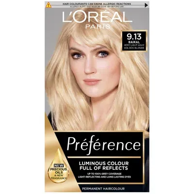 L'oréal Paris Préférence Infinia Hair Dye (various Shades) - 9.13 Bergen Light Beige Blonde