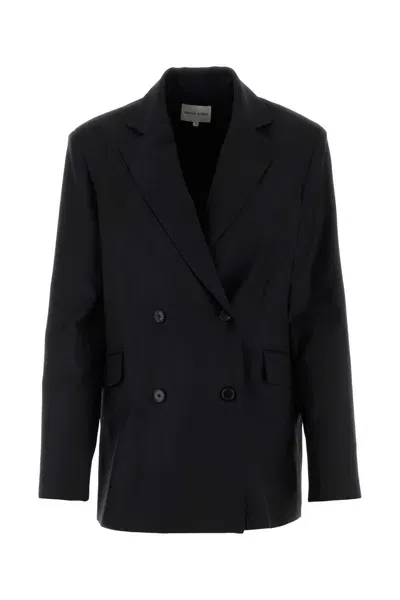 Loulou Studio Black Wool Donau Blazer