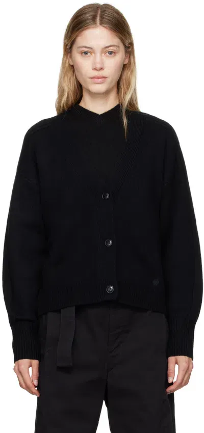 Loulou Studio Black Zanzibar Cardigan In Negro