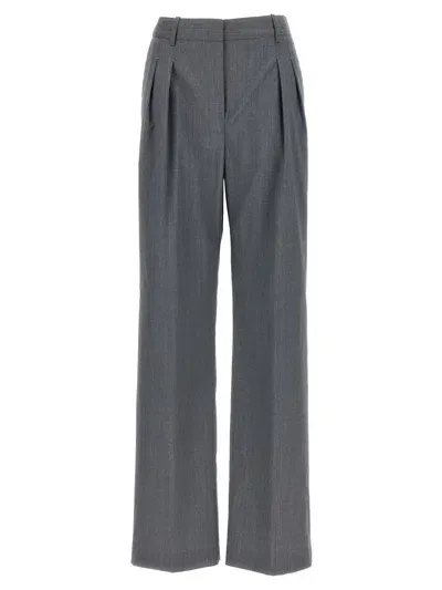 Loulou Studio Sbiru Pants In Grey