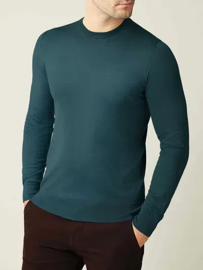 Luca Faloni Cashmere - Silk Crew Neck In Forest Green