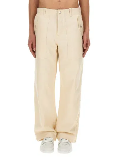 Maison Kitsuné Workwear Pants In Ivory