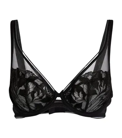 Maison Lejaby Lace Sin Underwired Bra In Black