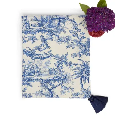 Maison Margaux Toile Tablecloth In Blue