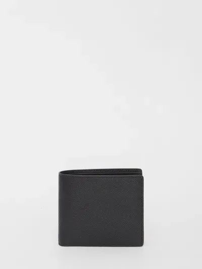 Maison Margiela Bi-fold Wallet In Leather In Black