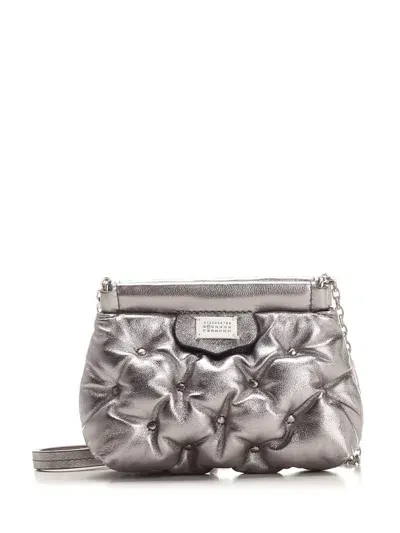 Maison Margiela Glam Slam Baby Shoulder Bag In Silver