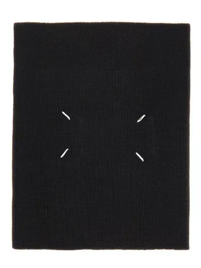 Maison Margiela Scarf With Logo In Black