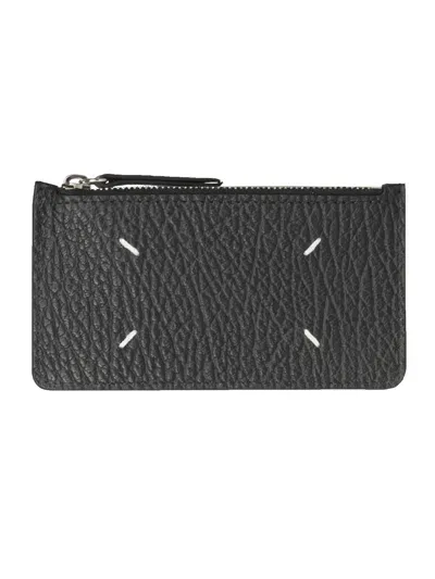 Maison Margiela Leather Card Holder In Black