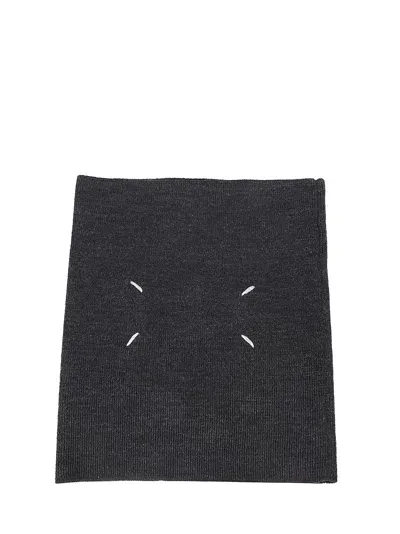 Maison Margiela Scarf In Dark Grey