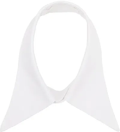 Maison Margiela Oversized-pointed Cotton Collar In White