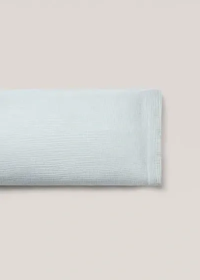 Mango Home Cotton Gauze Pillow Case 45x110cm Aqua Green In Blue