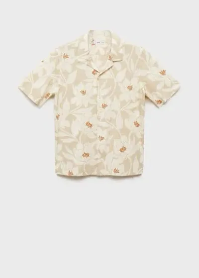 Mango Man Shirt Ecru